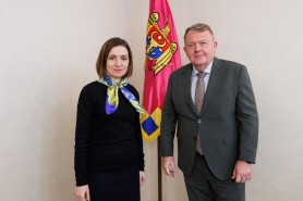 Maia Sandu s-a întâlnit cu ministrul danez de Externe, Lars Løkke Rasmussen